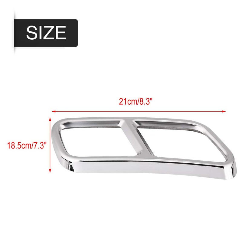 Gorgeri for w222 tip Gorgeri 1 Pair of Rear Pipe Cover Trim, Stainless Steel Car Pipe Trims for Replacement for Replacement for Benz S R Class W222 W251 2010-2017 - Image 4